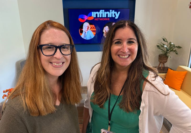 Carly Reighard, Chief of Programs, Enoch Pratt Free Library with Gina Crash