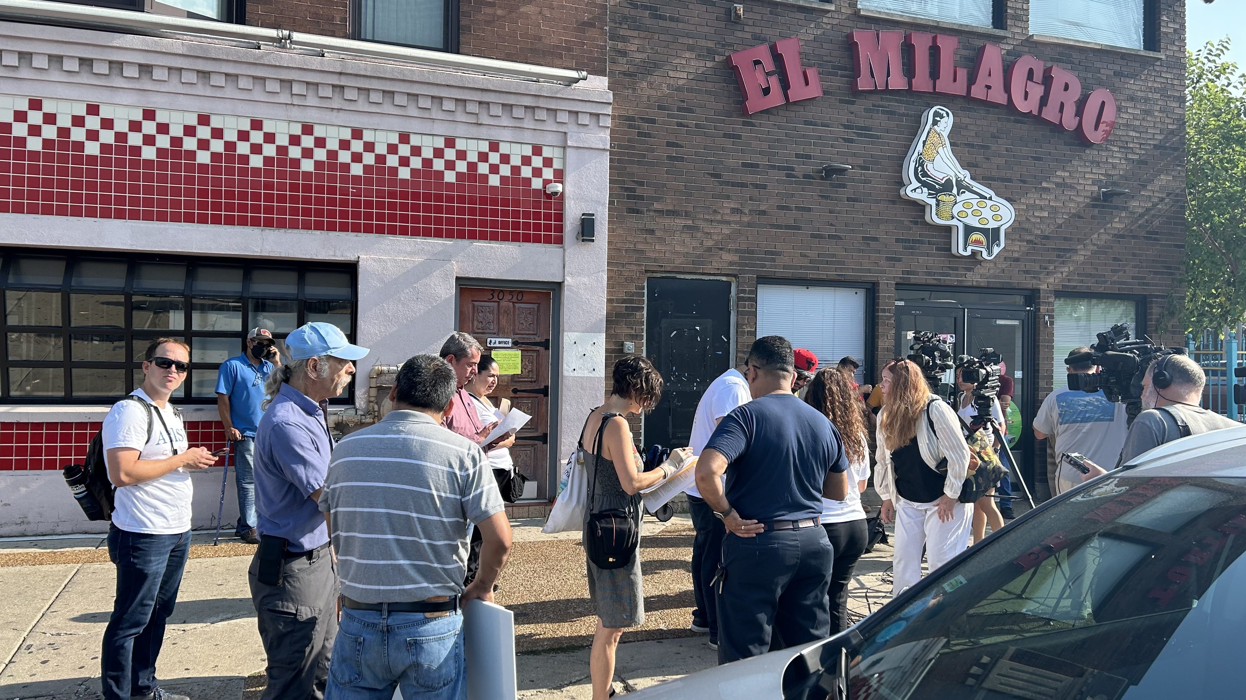Tortilla production company workers celebrate labor victory