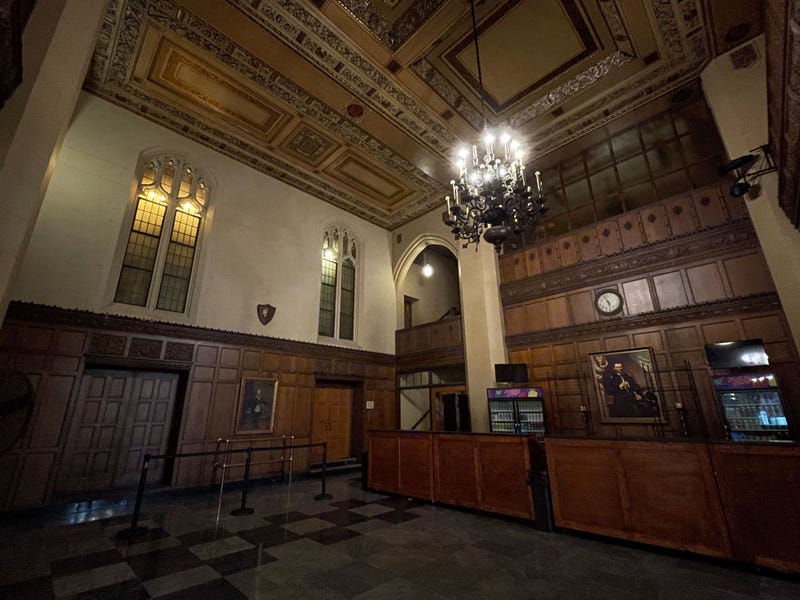 Lobby at the Masonic Temple in Detroit