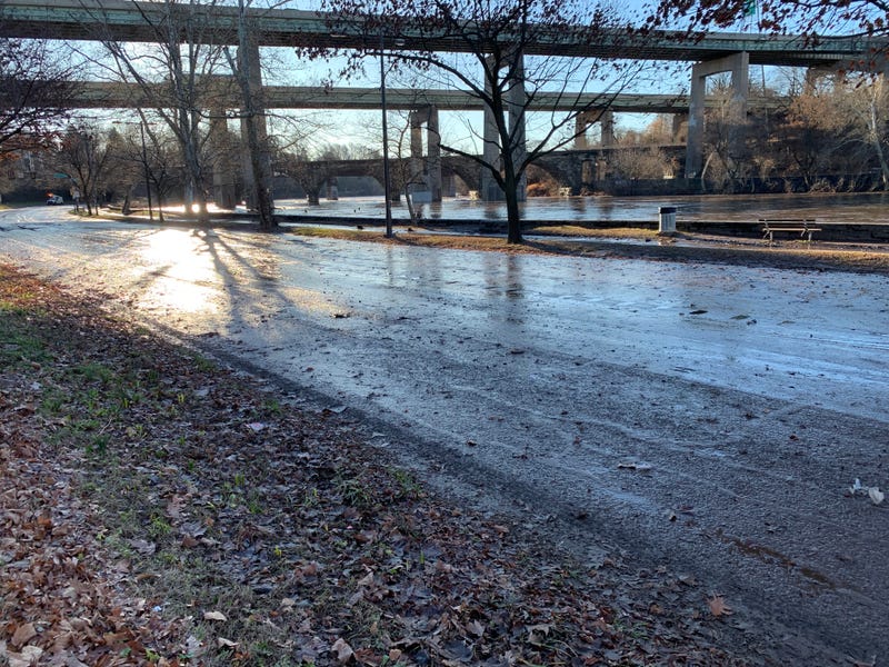 Part of Kelly Drive closed as crews clear muddy mess leftover from Monday’s flooding