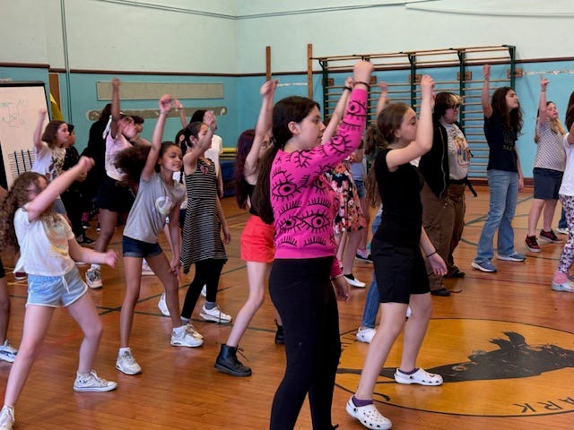 Students learn dance from SIX
