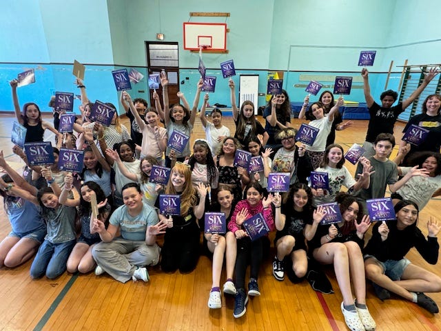 Students learn dance from SIX