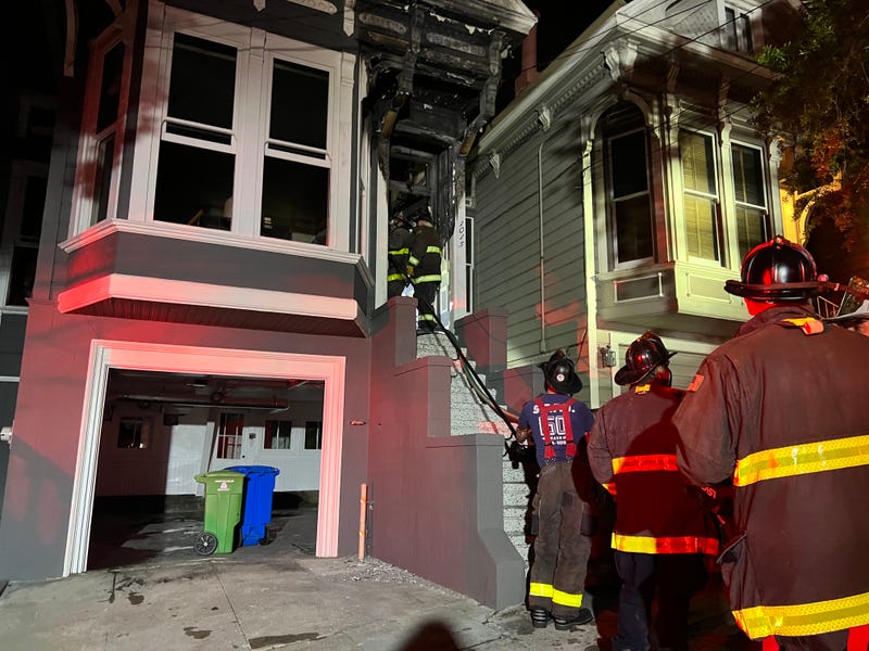 The fire was one of two in San Francisco Thursday night.