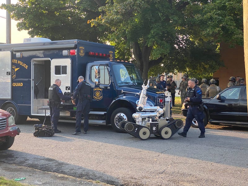 MSP on scene of raid