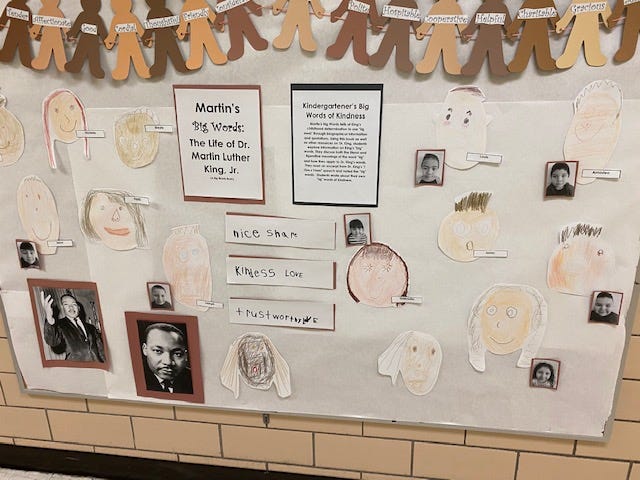 Last year's Legacy Week at Carole Robertson Centers for Learning highlighting Martin Luther King Jr.