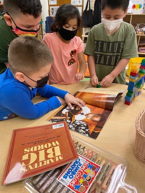 Last year's Legacy Week at Carole Robertson Centers for Learning highlighting Martin Luther King Jr.