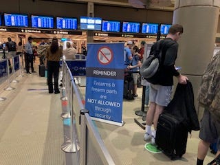 Pittsburgh Airport security checkpoint