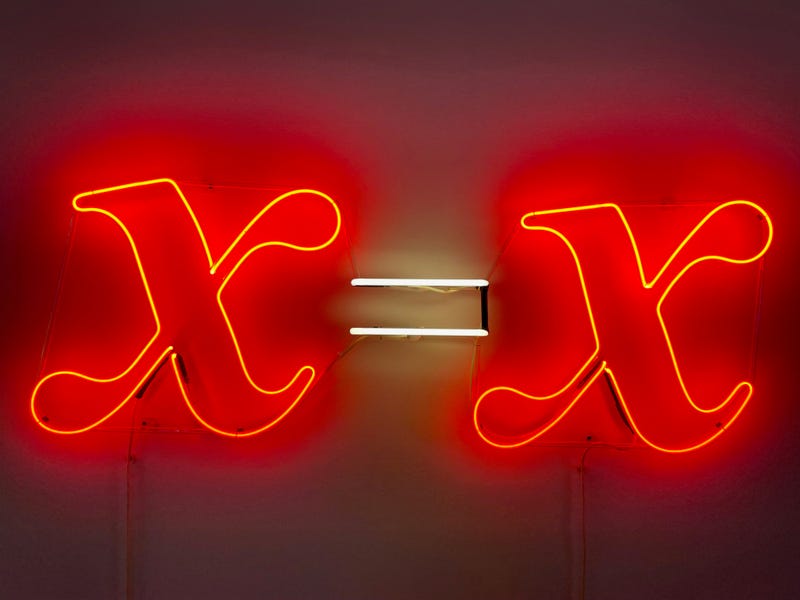 "X=X" sign at the Neon and Light Museum