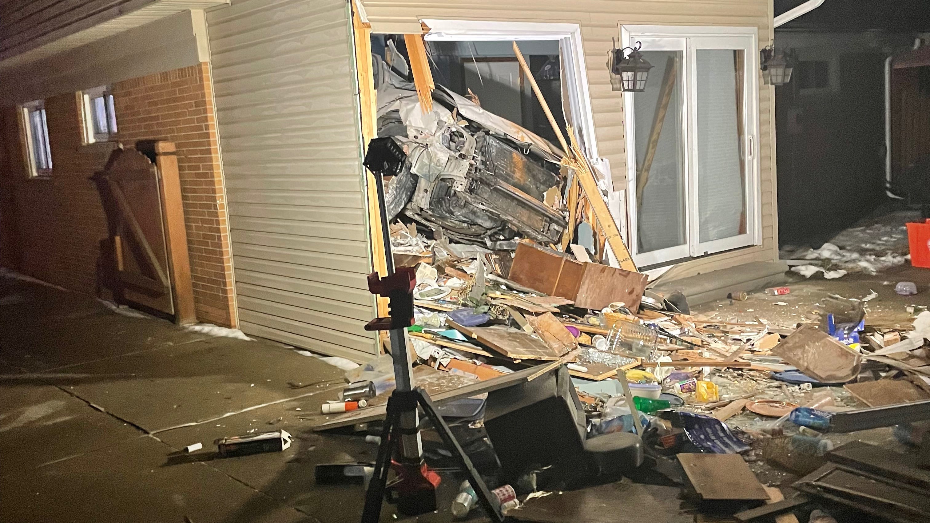 SUV crashes into Livonia home while homeowners sleep inside (VIDEO)