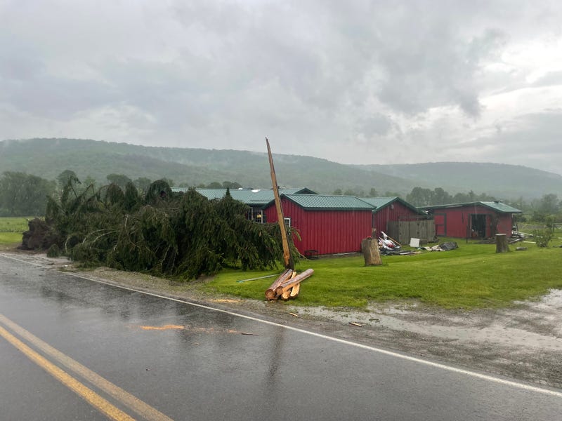 Great Valley tornado damage