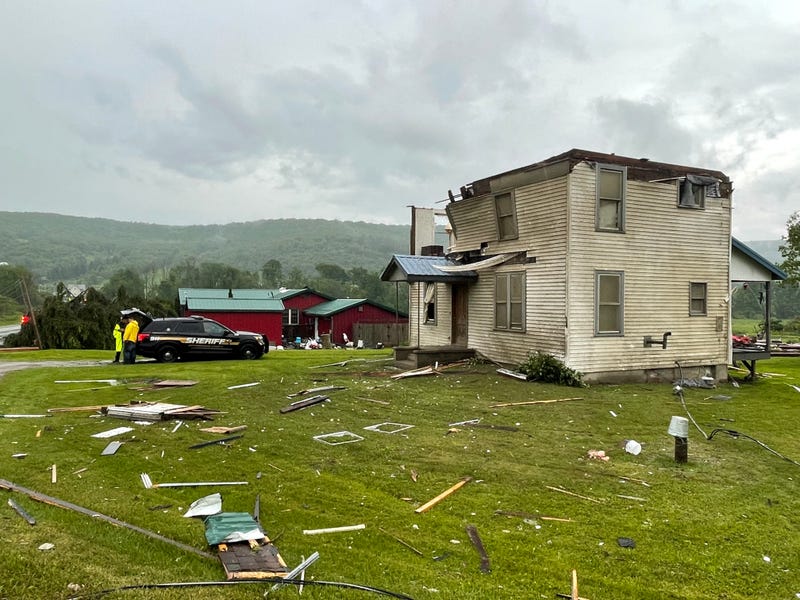 Great Valley tornado damage