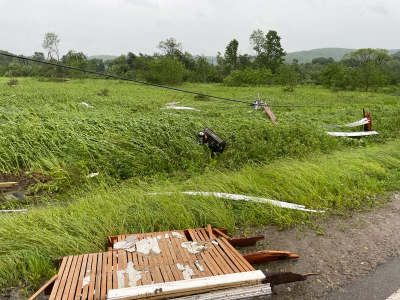 Great Valley tornado damage