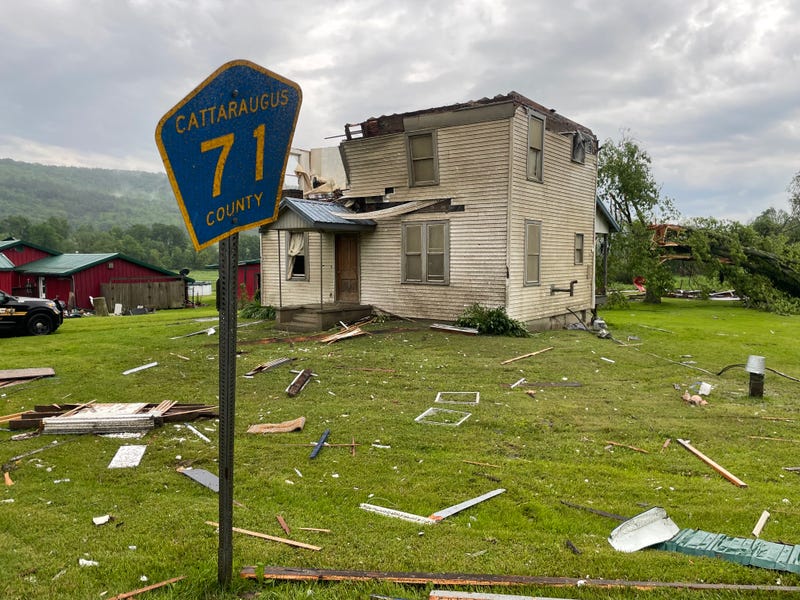Great Valley tornado damage