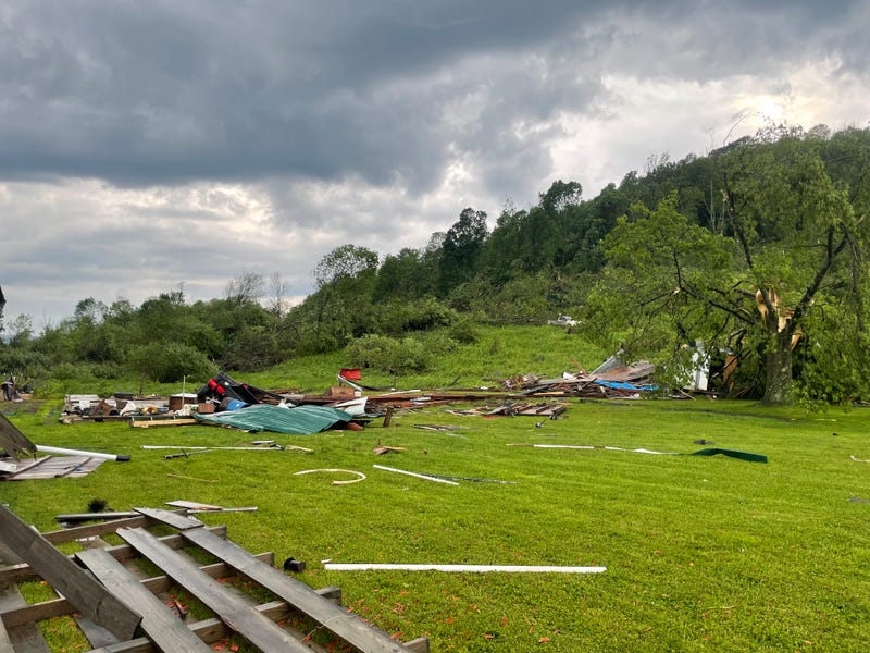 Great Valley tornado damage