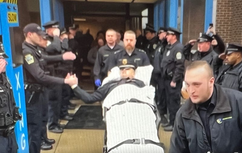 Injured officer Kyle Gilmartin transferred to rehab hospital