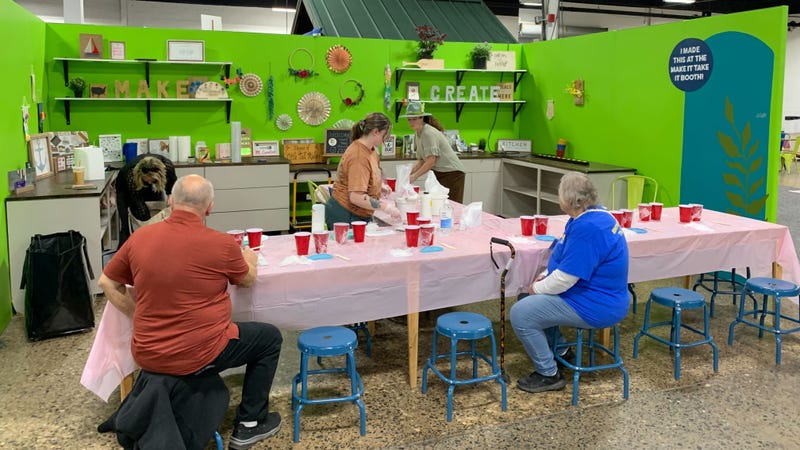 Crafting workshop at the Philly Home and Garden Show