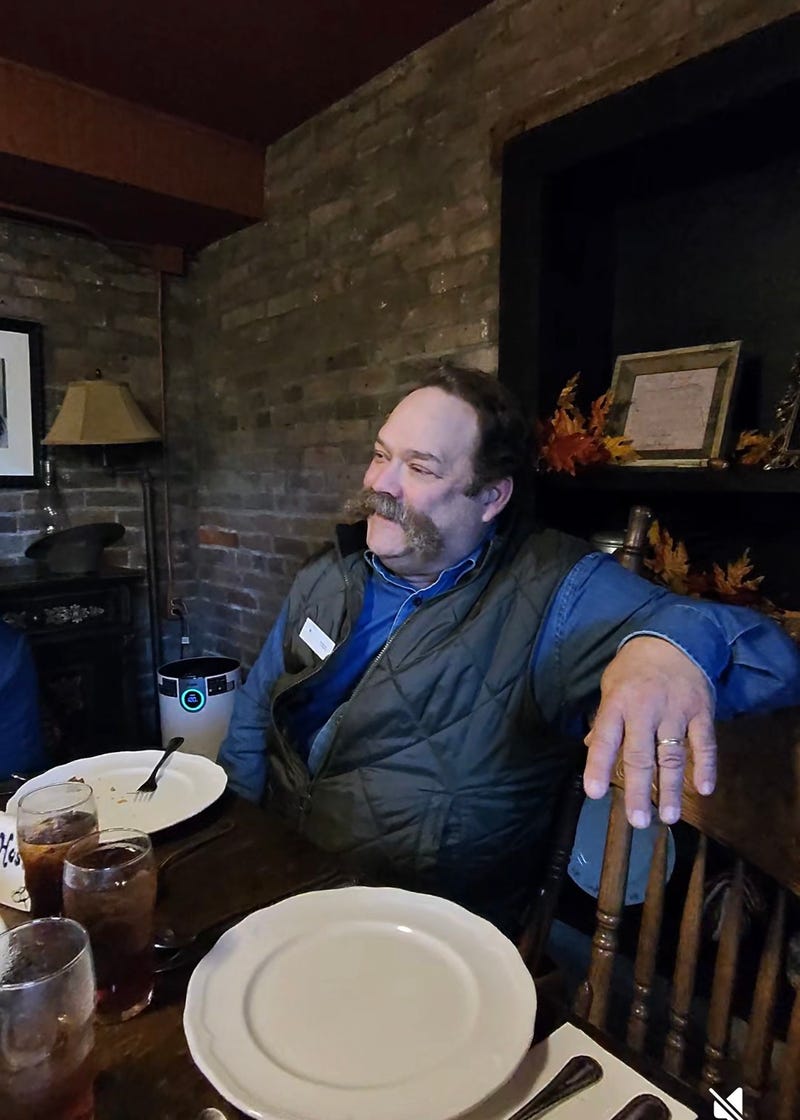 Todd Jennings, wore a distinguished old-world mustache and told stories that brought Lynchburg’s history to life, including a few nuggets the distillery tour left out.