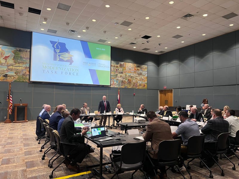 State Sen. Rusty Black, a Republican from Chillicothe, chairs the first meeting of the Missouri School Funding Modernization Task Force earlier this month.