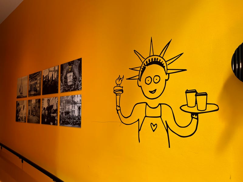 Café Joyeux's Manhattan outpost pays homage to its NYC location.