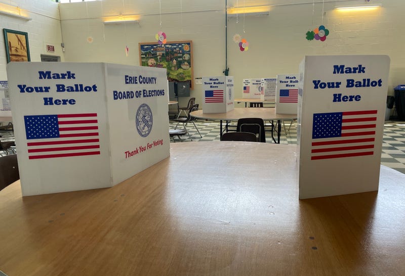 Erie County Board of Elections voting booths