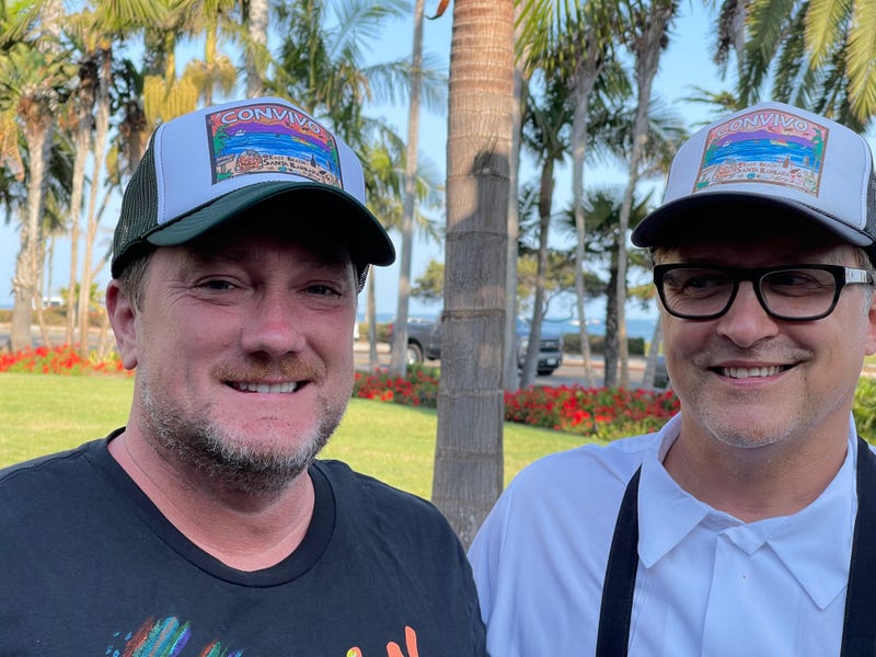 KCBS Radio's Foodie Chap, Liam Mayclem, and Chef Peter McNee of Convivo.