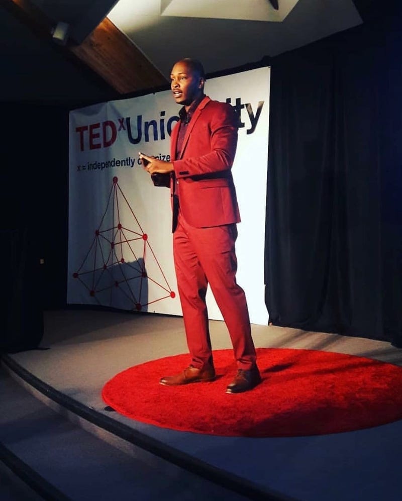 Dwight Taylor Sr. giving a Tedx Talk.