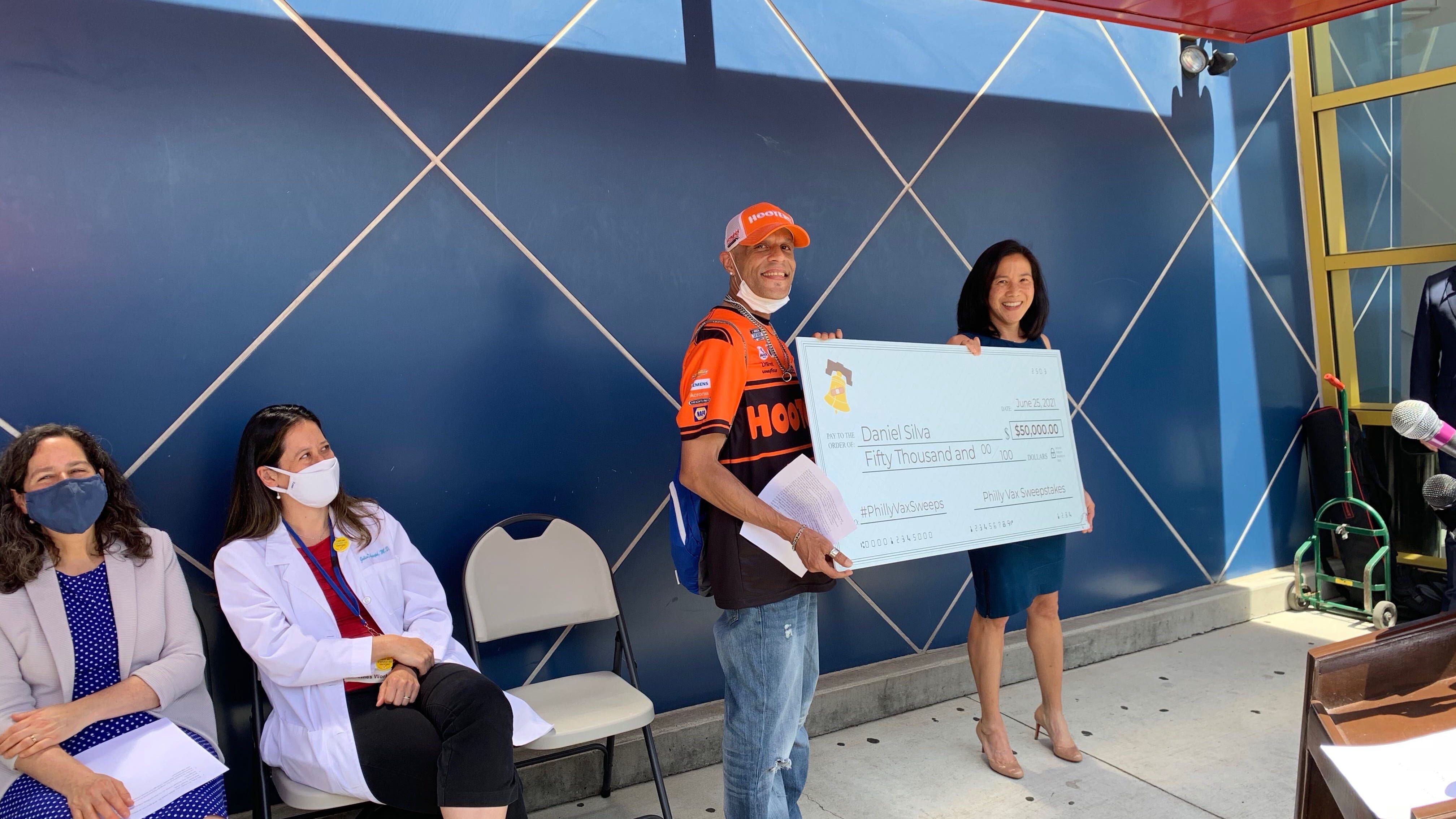 'Doing the right thing' makes vaccinated Philly man $50,000 richer