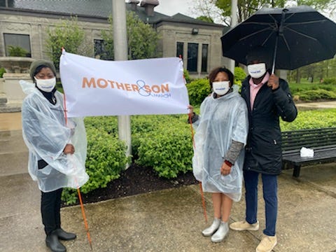 Local moms spend Mother’s Day at march celebrating their sons