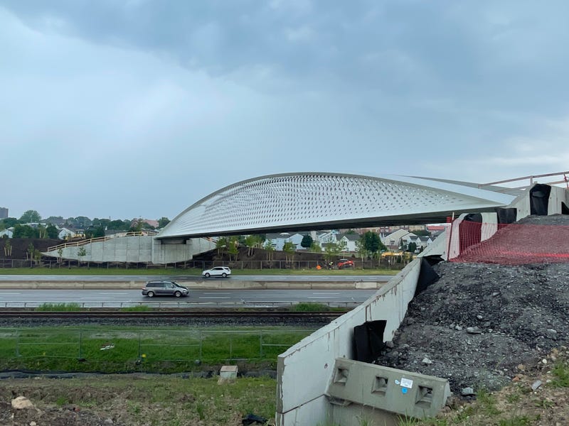 Ralph Wilson Centennial Park pedestrian bridge