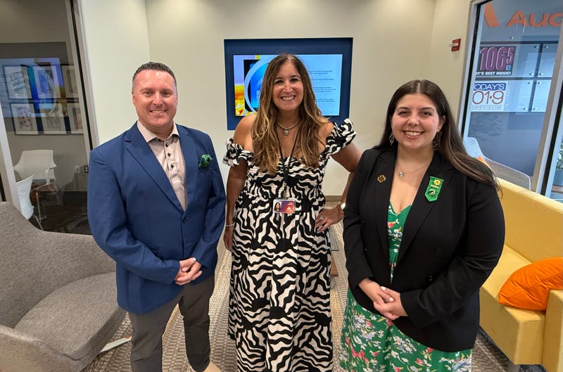 Girl Scouts of Central Maryland Board Member Robert Newman & Grace Fieni, GSCM Alumna & Bronze Silver & Gold Winner with Gina Crash