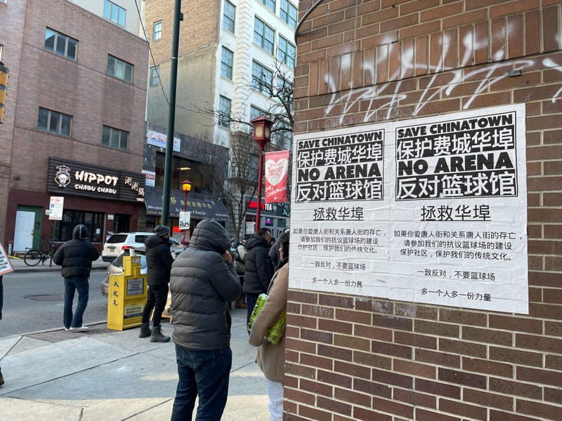 Jewish allies join Chinatown community for Christmas protest against 76ers arena