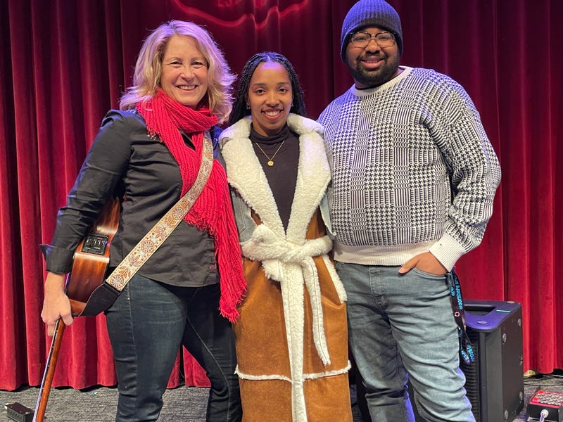 Meghan Cary, Nazjah Lloyd and Josh Campbell from the Lullaby Project.