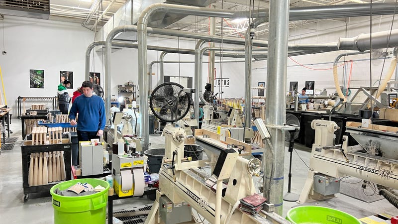 Victus Sports in King of Prussia, the company which makes Phillies star Bryce Harper's bats.
