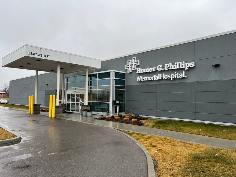 Outside of the new Homer G. Phillips Hospital