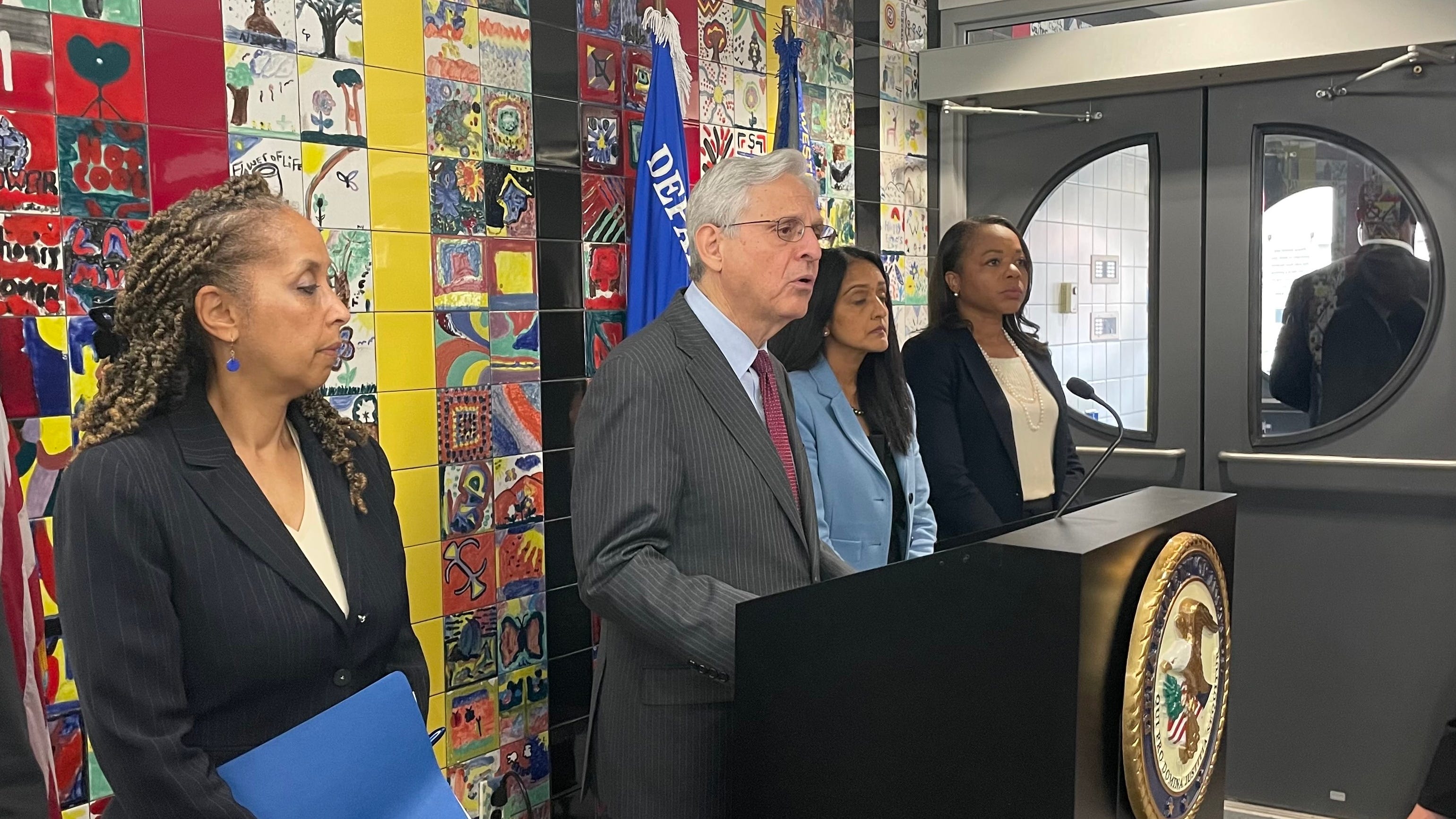 U.S. Attorney General pays visit to Buffalo, talks with family members of Tops shooting victims, survivors