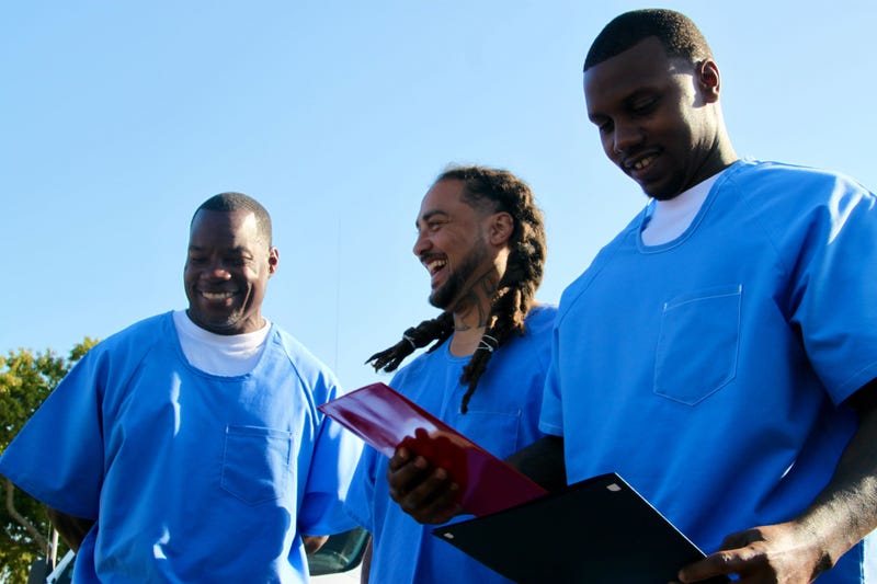 Darnell Armstrong, William Goins and Davion Howard (from left to right) were honored for saving a woman from a stabbing attack last week.