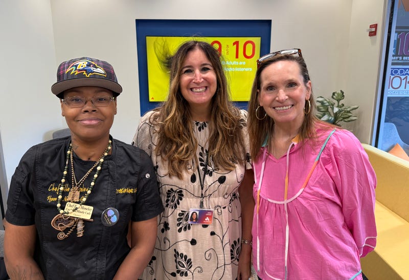 Elle "Chef Mo" Moseley, Patient Advocate, & Lisa Zawacki, Executive Director, National Kidney Foundation Serving Maryland & Delaware with Gina Crash