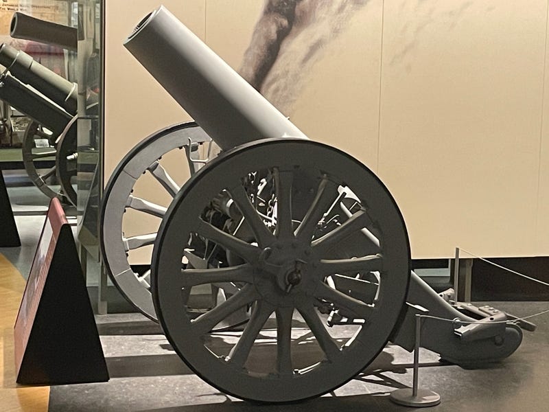 A look at one of the many pieces at the World War I museum