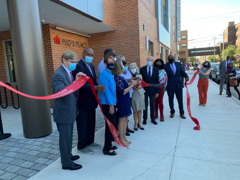 Project HOME celebrates the opening of its recovery-based supportive housing development, Peg's Place, on Sept. 27, 2021.
