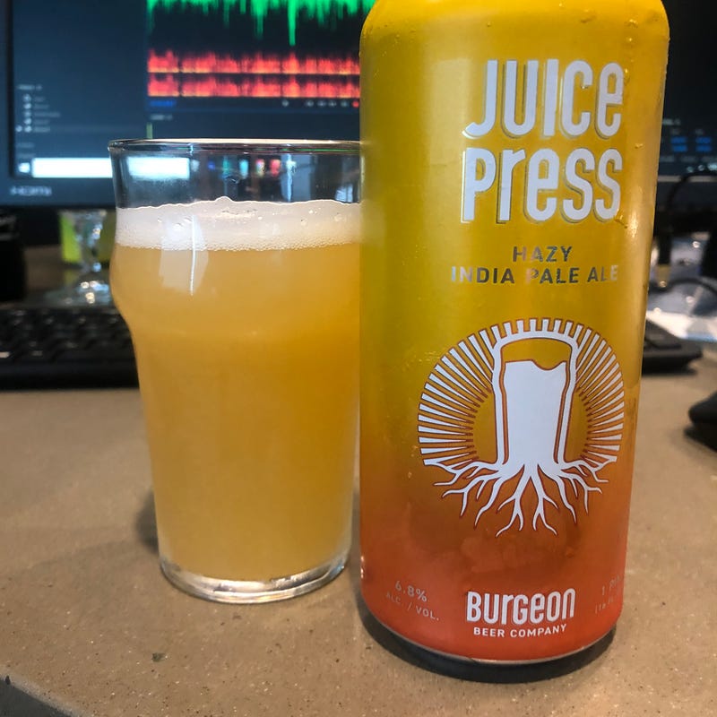 Burgeon Beer Juice Press Hazy IPA
