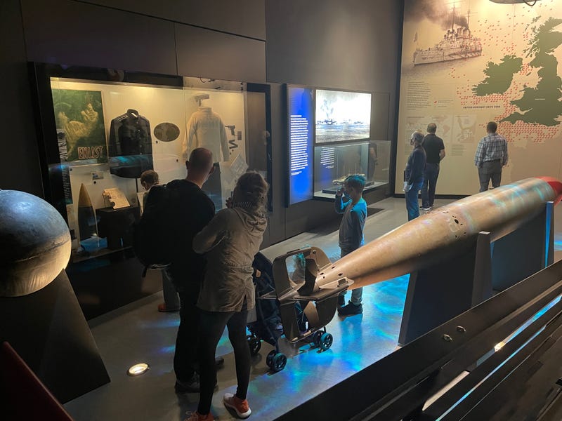 A look at a torpedo in the World War I museum