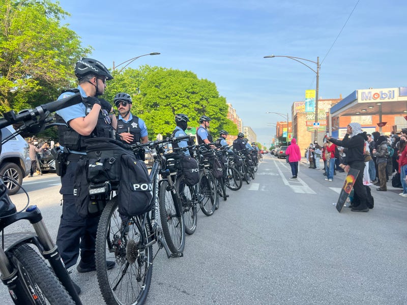 Police guard DePaul Lincoln Park campus