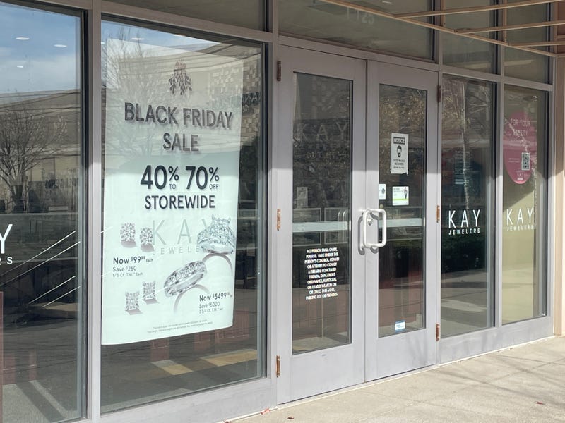 One store getting ready for Black Friday at the Legends
