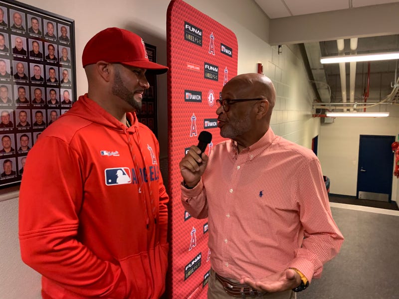 Mike Claiborne with Albert Pujols
