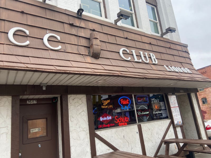 The famous front entrance to the CC Club at 26th and Lyndale Avenue in South Minneapolis.
