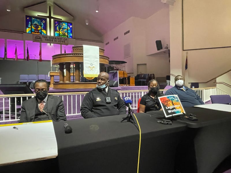 people at gun violence forum