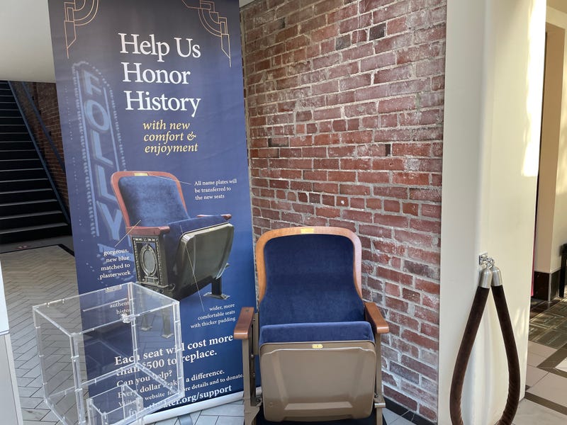 A look at the new seats heading to the Folly Theater