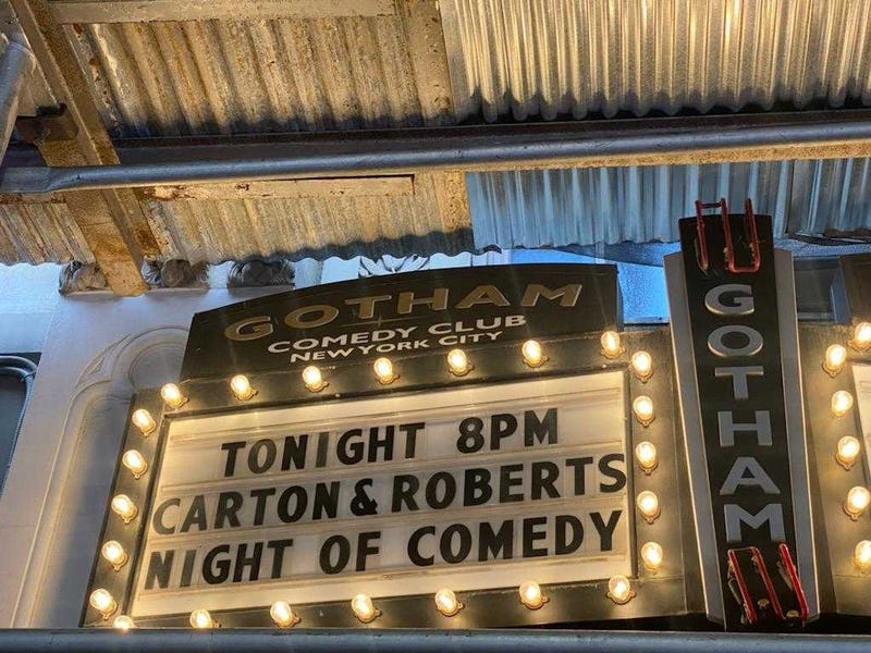 Comedy Night Carton and Roberts