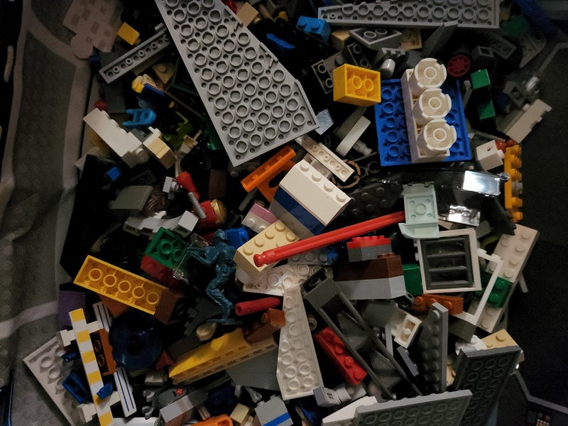 A set of Legos (Army man not included)