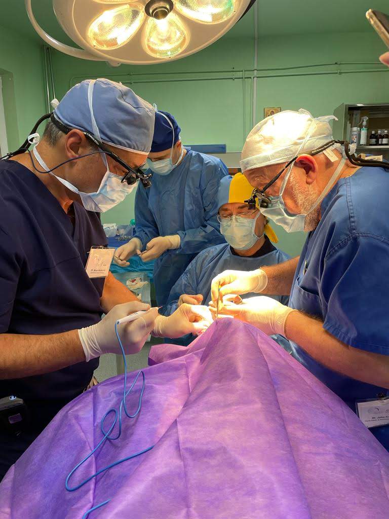 doctors performing surgery